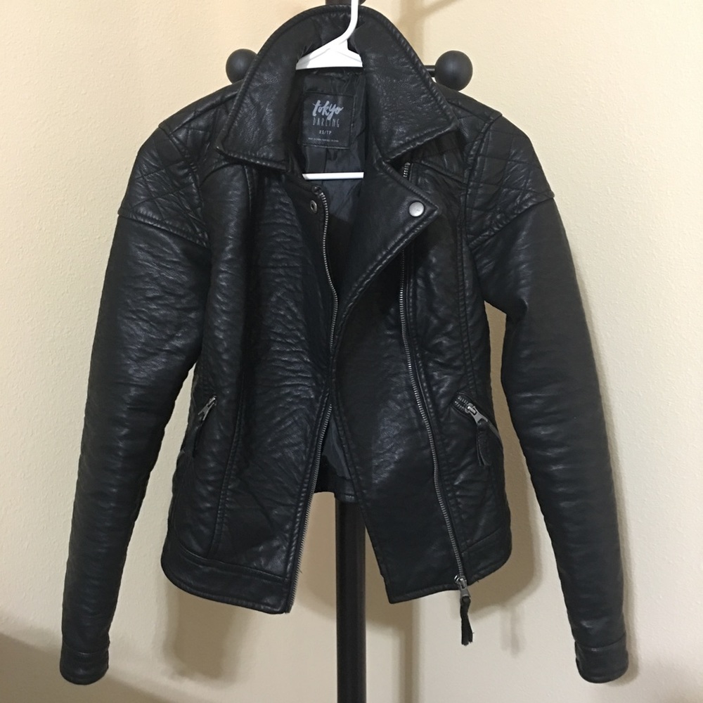 Tokyo Darling Black Leather Jacket